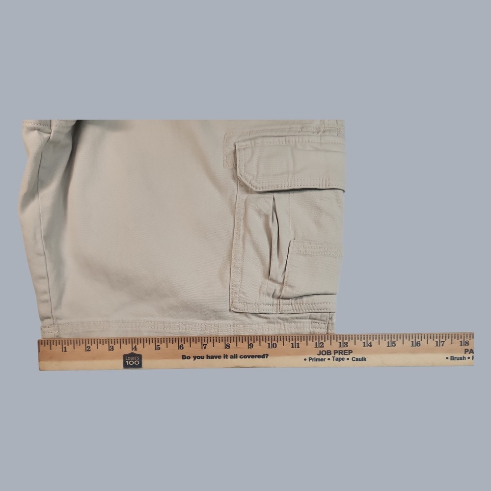 Red Head Men's 42 Cargo Shorts Beige Khaki Cotton Outdoor Hiking Utility Pockets - Picture 5 of 8